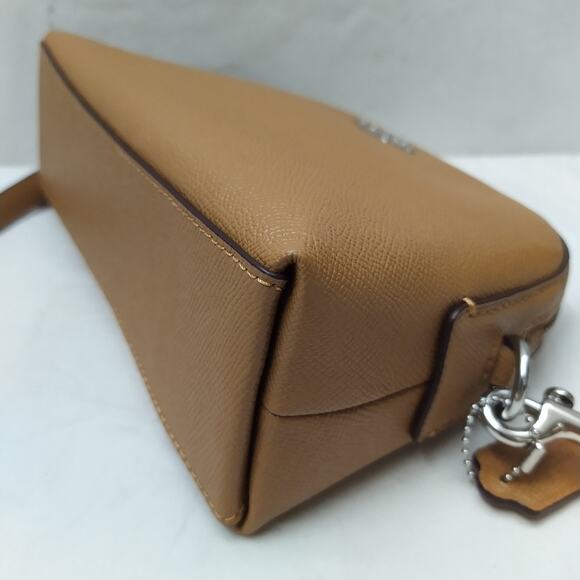 Coach Brown Leather Zipper Closure Crossbody Bag - NWT $328 - Picture 14 of 16